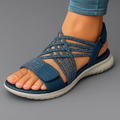 Carol | Strappy Hook-and-Loop Orthopedic Flat Sandals