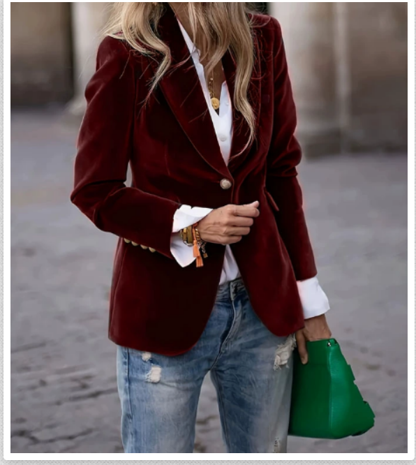 Orlaith - Plush-Surface Tailored Blazer