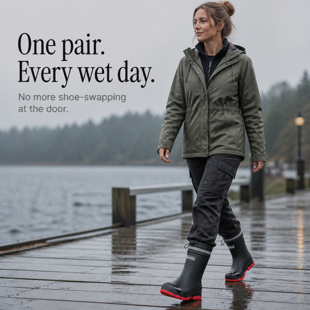 Laudine - Mid-Calf Rain Boots