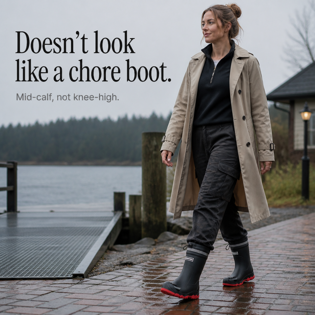 Laudine - Mid-Calf Rain Boots