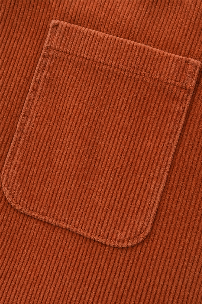 Clemency - Structured-Shoulder Corduroy-Look Jacket