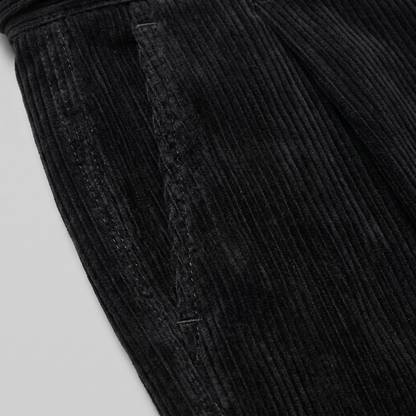 Constantijn - Corduroy Pleated Trousers with Tailored Cut