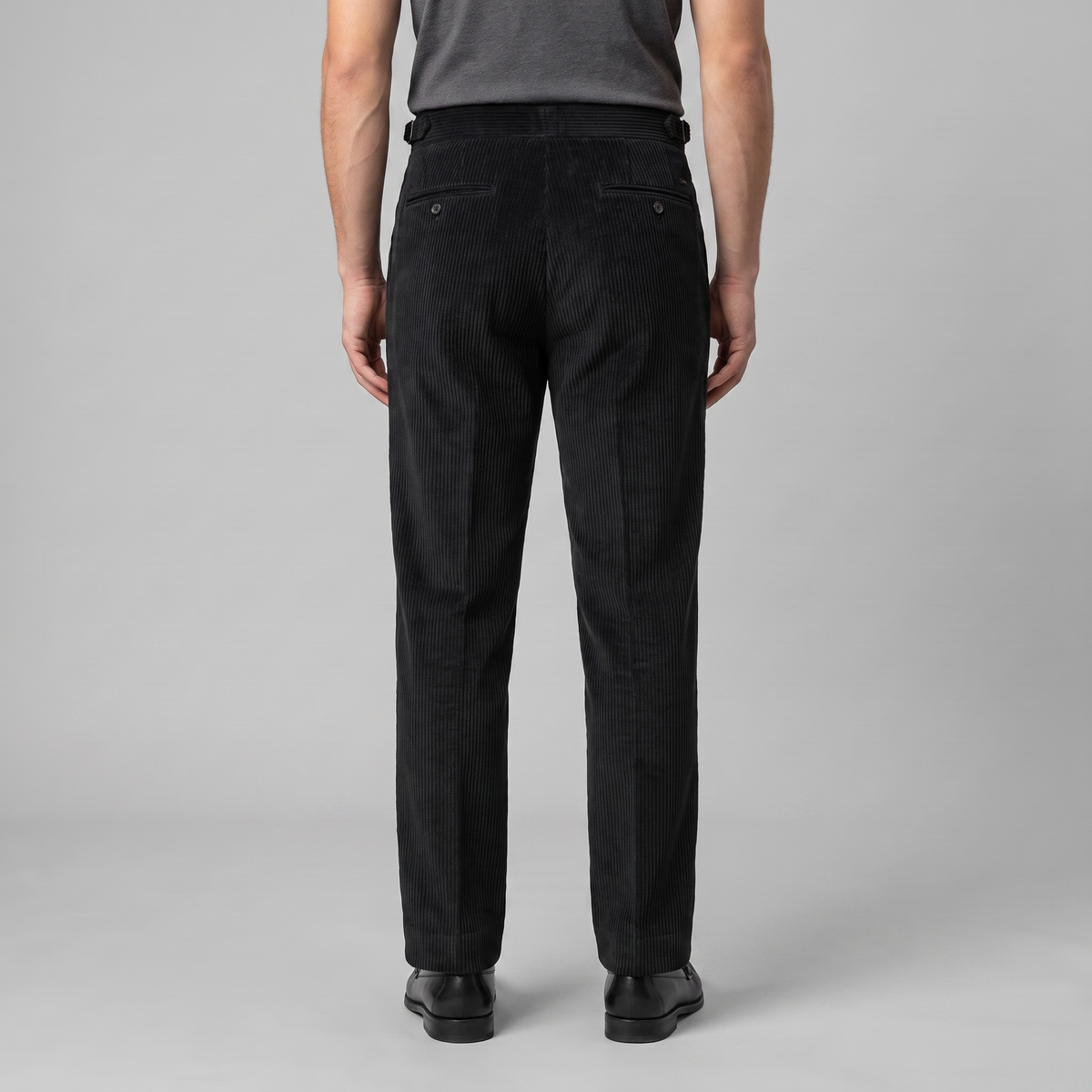 Constantijn - Corduroy Pleated Trousers with Tailored Cut