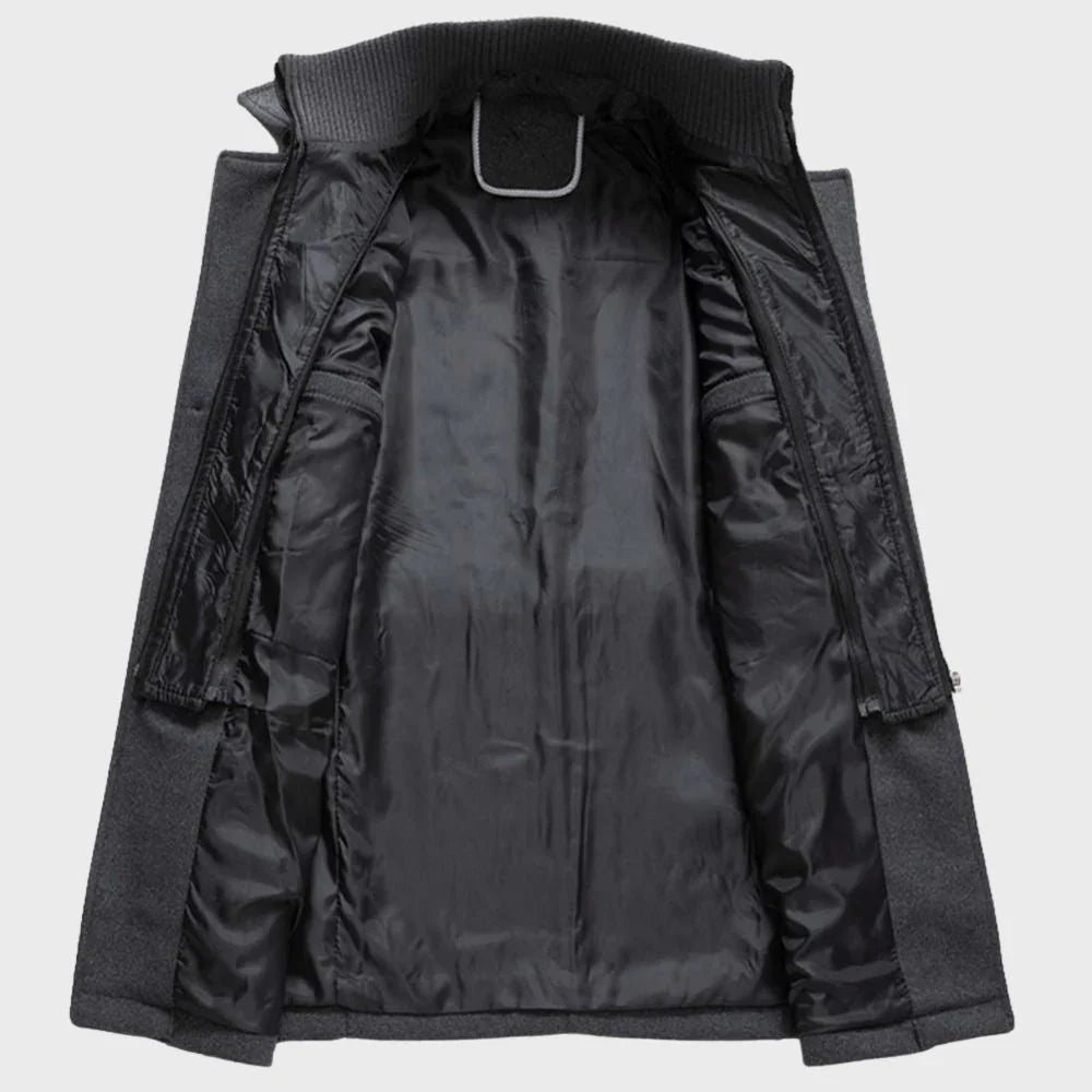 Dennis - Windbreaker Trench Coat with Zip Front