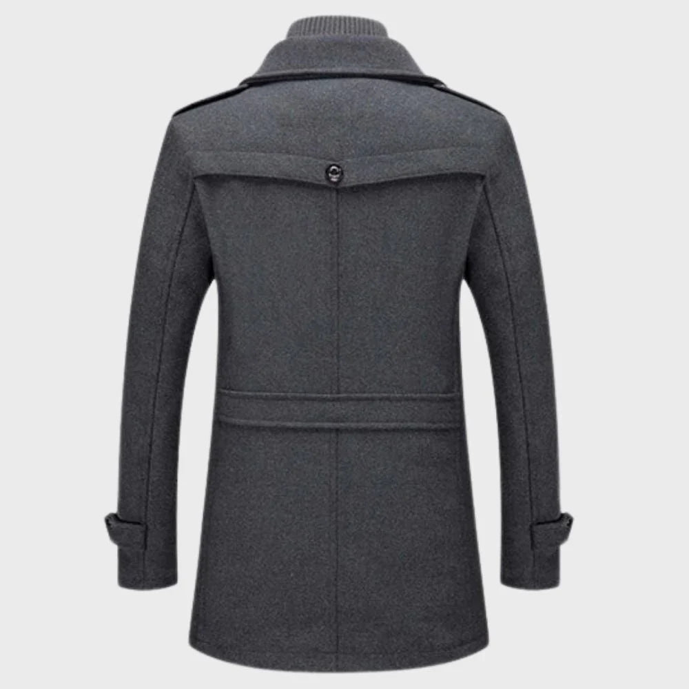 Dennis - Windbreaker Trench Coat with Zip Front