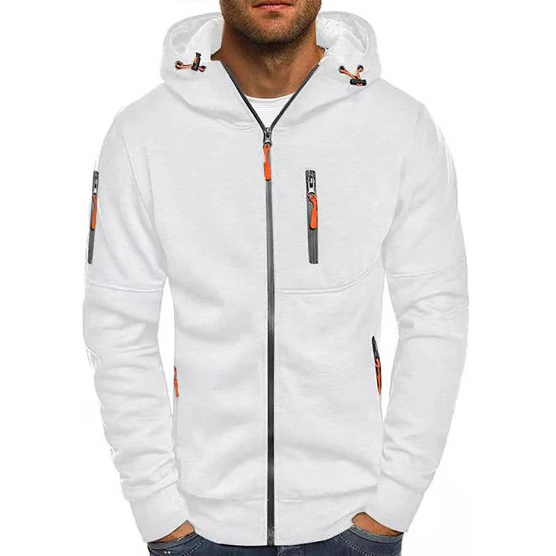 Full-zip hoodie for men