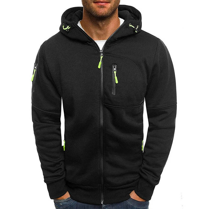 Full-zip hoodie for men