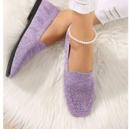 Women's classic orthopedic shoes for everyday wear - purple