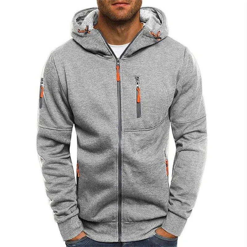 Full-zip hoodie for men