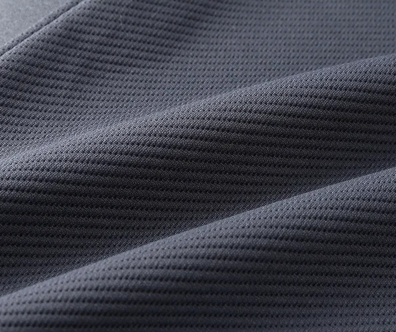 Men's textured tracksuit set with zip jacket