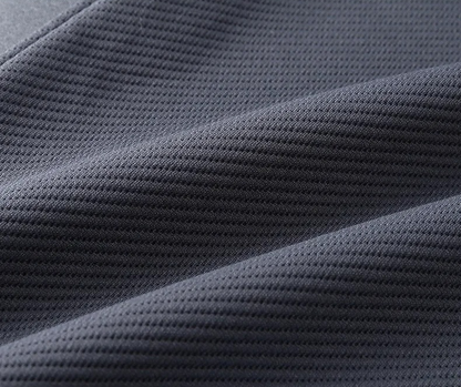 Men's textured tracksuit set with zip jacket