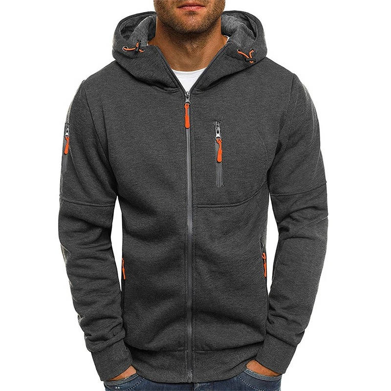 Full-zip hoodie for men