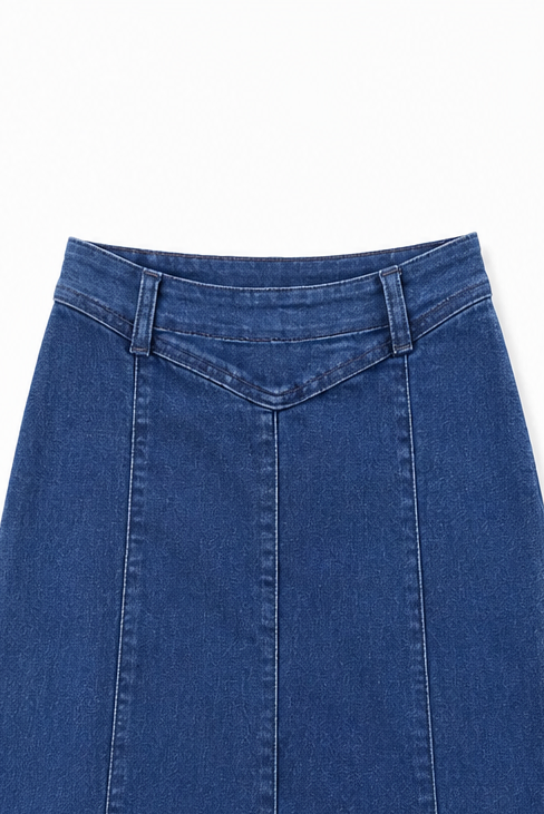 Enrica - High-Waist A-Line Maxi Skirt