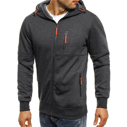Full-zip hoodie for men