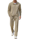 Nolan | Textured Two Piece Tracksuit with Full Zip Jacket