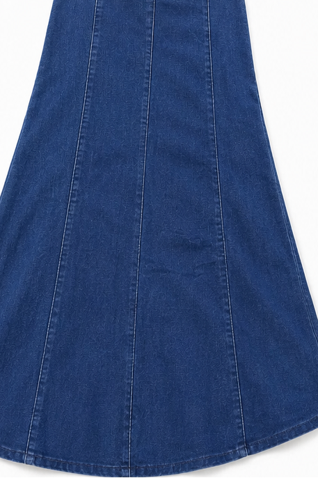 Enrica - High-Waist A-Line Maxi Skirt