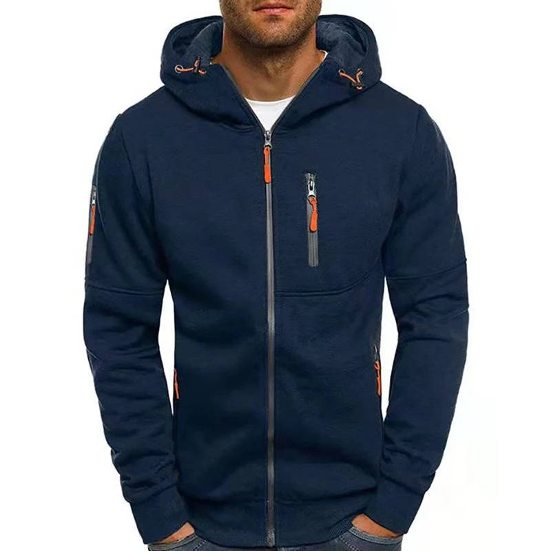 Full-zip hoodie for men