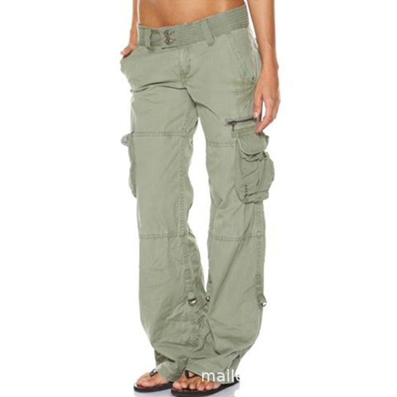 Vintage wide-leg cargo trousers for women