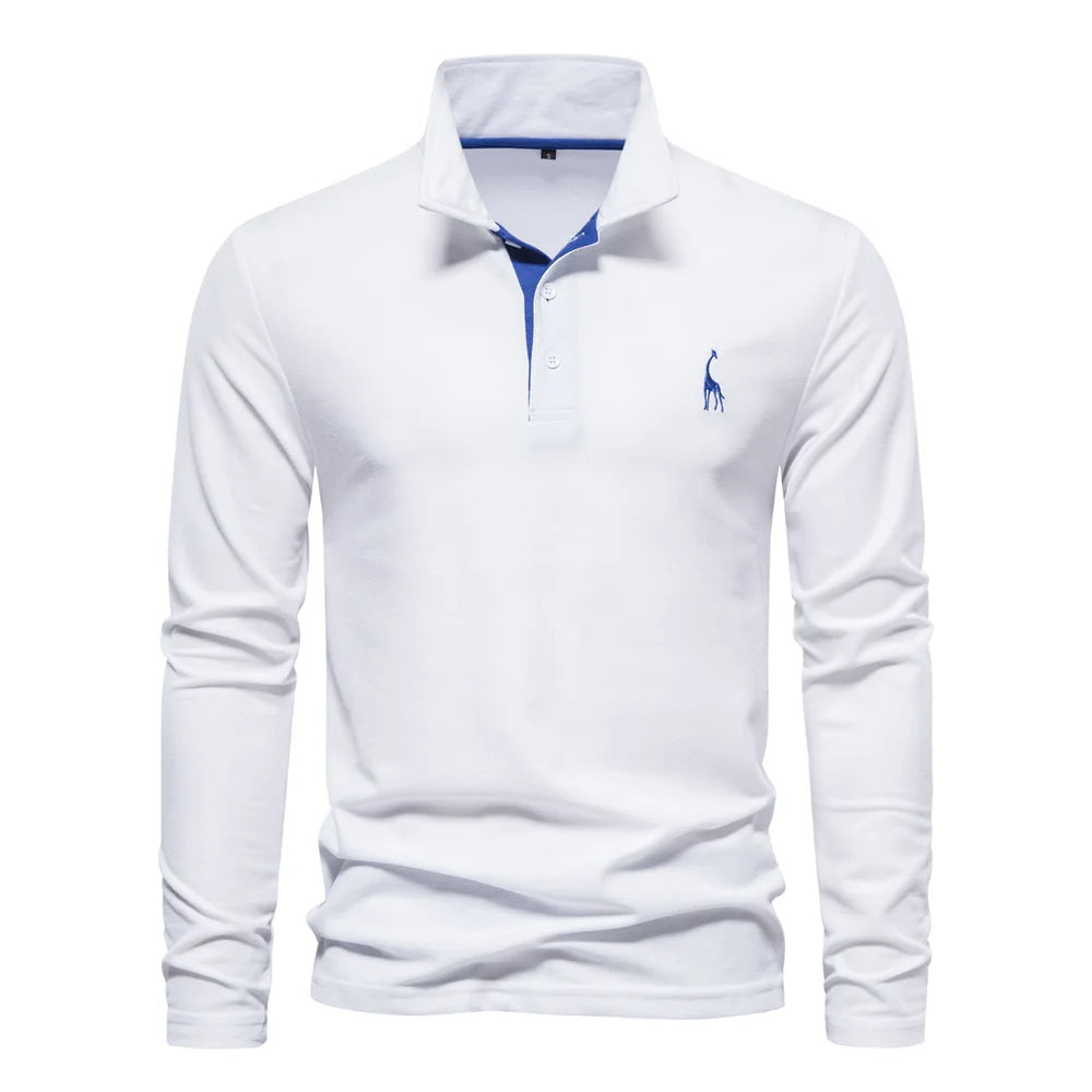 Marnix - Button Neck Polo Shirt