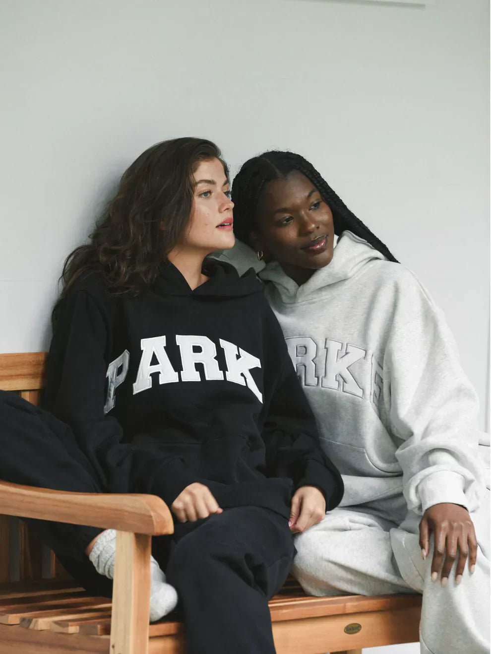 Varsity Hoodie 2-Pack Black with White Letters & Grey with Grey Letters
