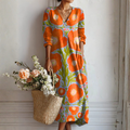 Eleni | Airy Floral Midi Dress