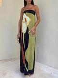Eliana | Relaxed Strapless Maxi Dress