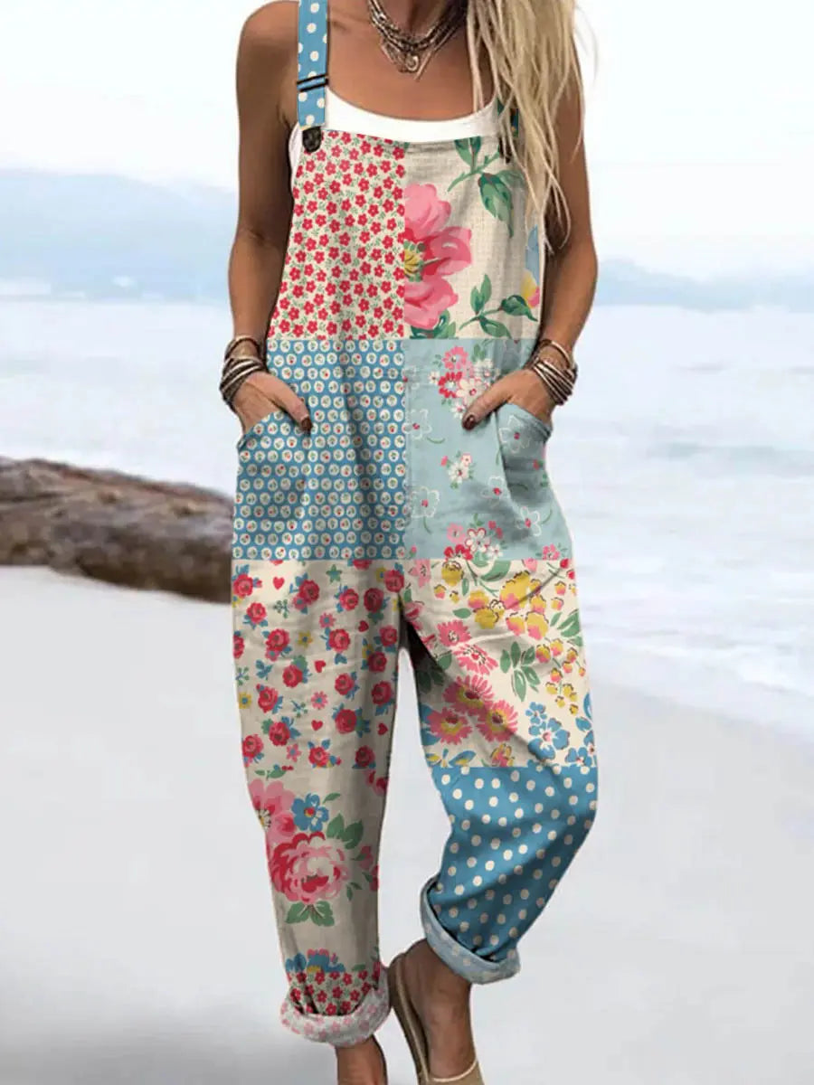 Elowen | Patchwork Blossom Jumpsuit