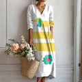 Ephrosine | Draped Abstract Midi Dress
