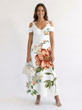 Estrella | Floral A-Line Maxi Dress