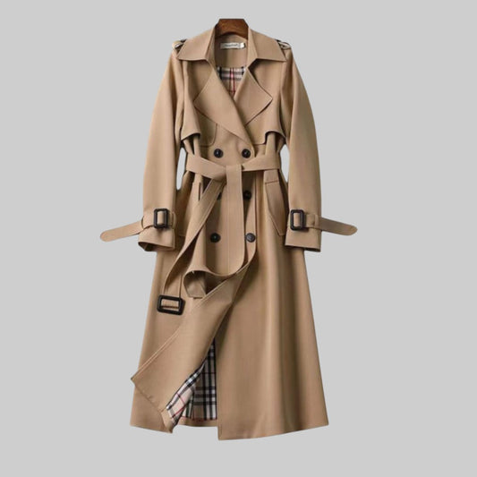 Anouk - Wrap-Front Belted Midi Trench Coat