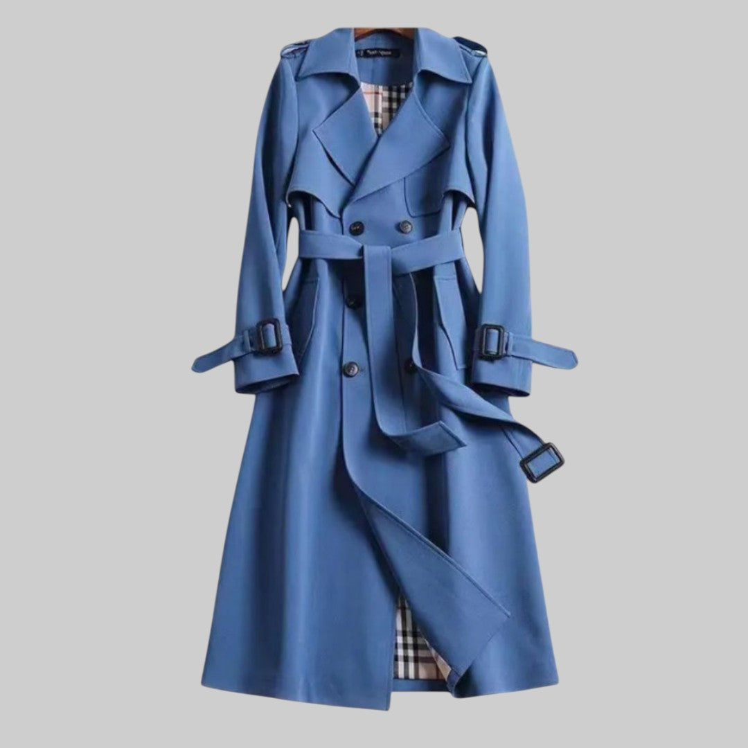Anouk - Wrap-Front Belted Midi Trench Coat
