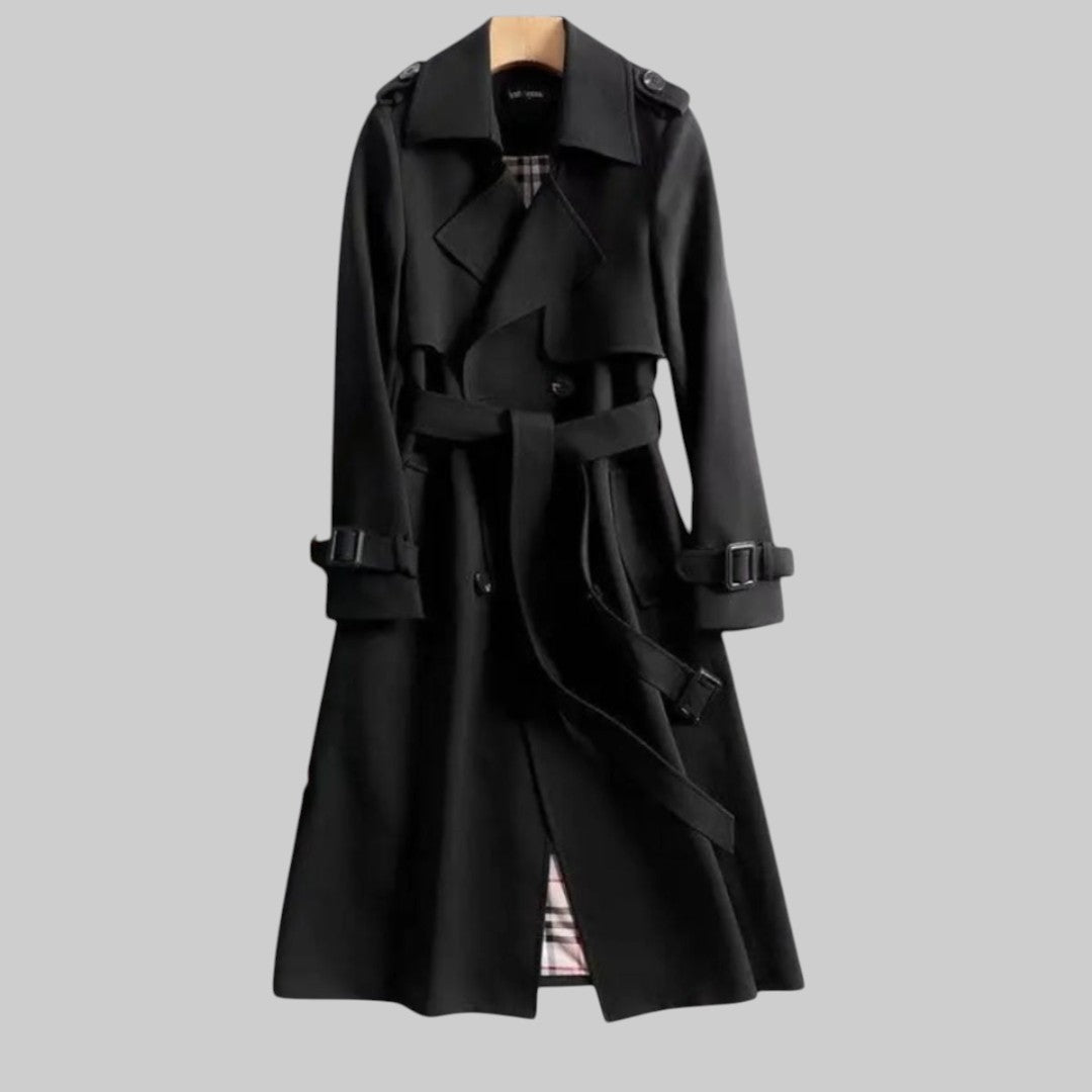 Anouk - Wrap-Front Belted Midi Trench Coat
