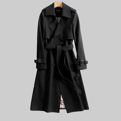 Anouk - Wrap-Front Belted Midi Trench Coat