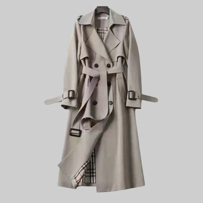 Anouk - Wrap-Front Belted Midi Trench Coat