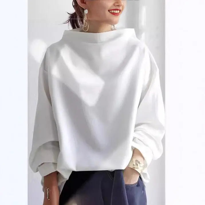 Evelina | High-Neck Knit Top