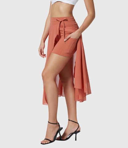Hildur - High-Waist Two-in-One Skirt