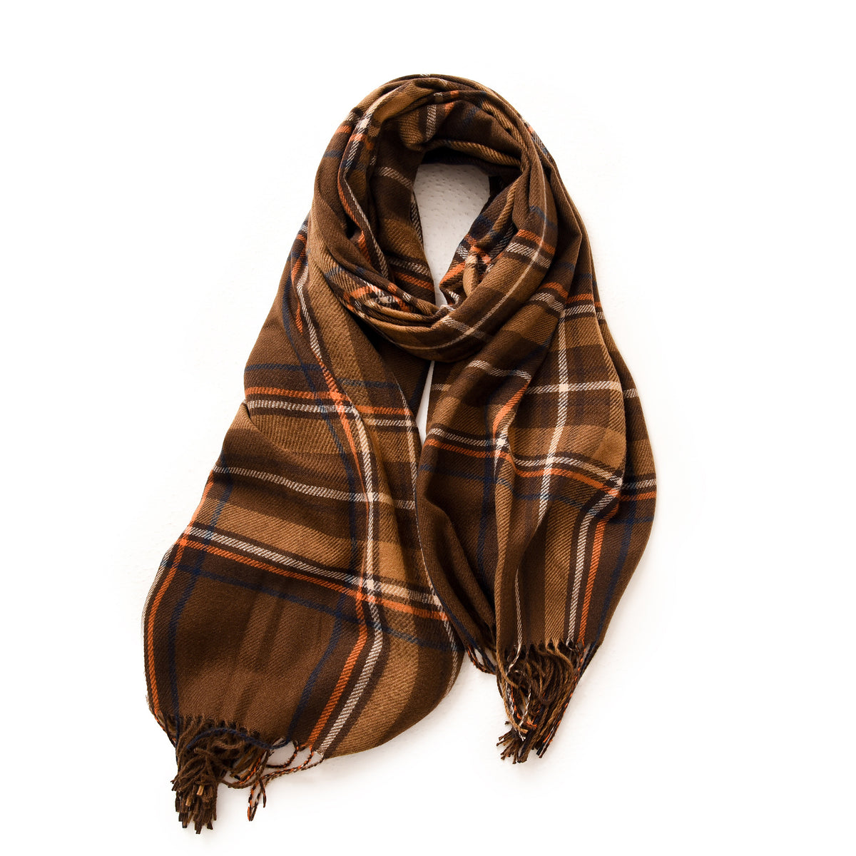 Women's winter scarf with lattice pattern in multiple colors