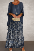 Fioralba | Soft-Draped Chic Maxi Dress
