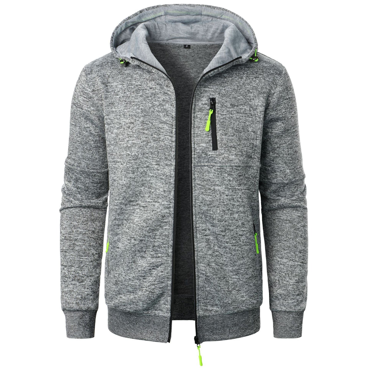 Gareth - Patterned Hoodie with Zip Pockets