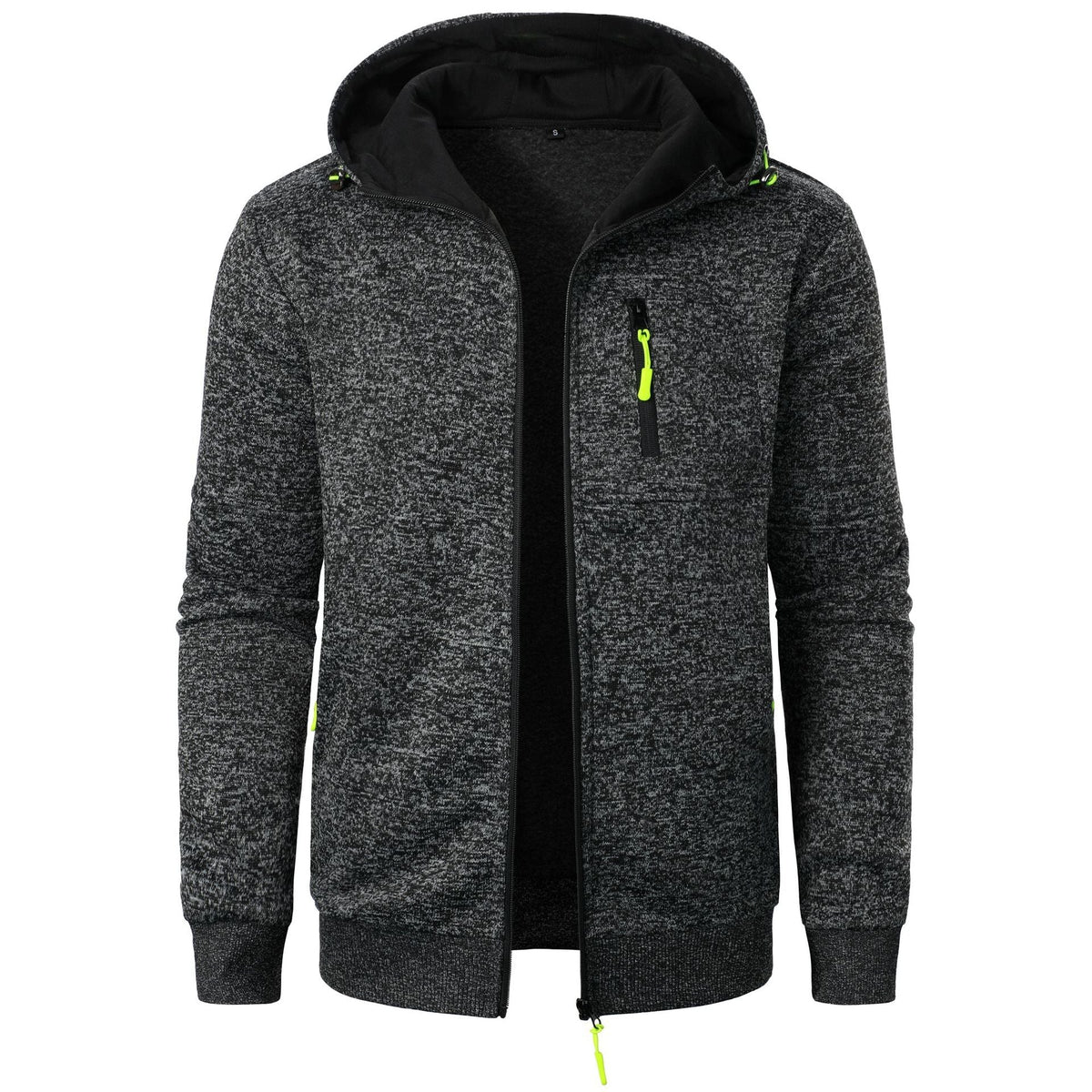 Gareth - Patterned Hoodie with Zip Pockets