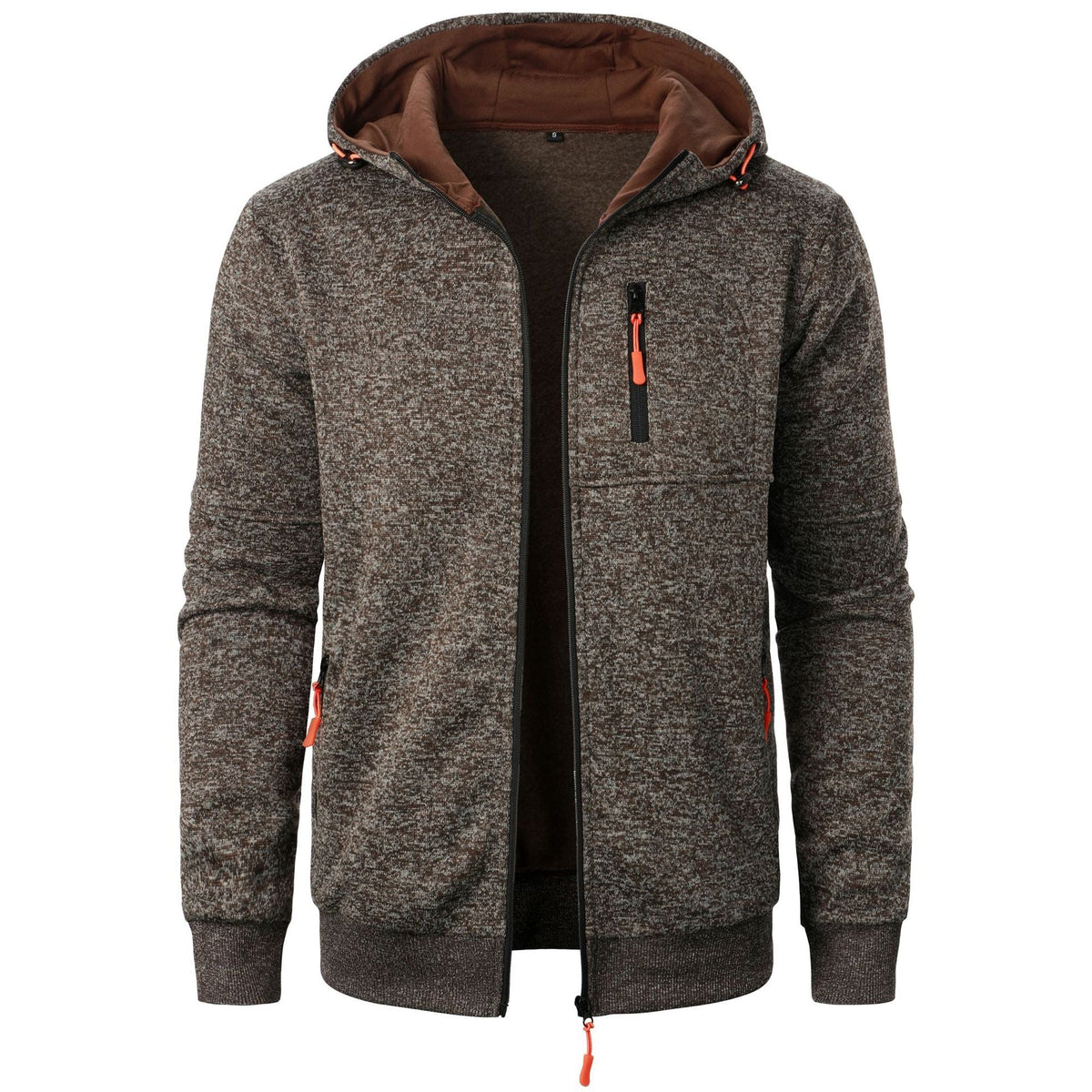 Gareth - Patterned Hoodie with Zip Pockets