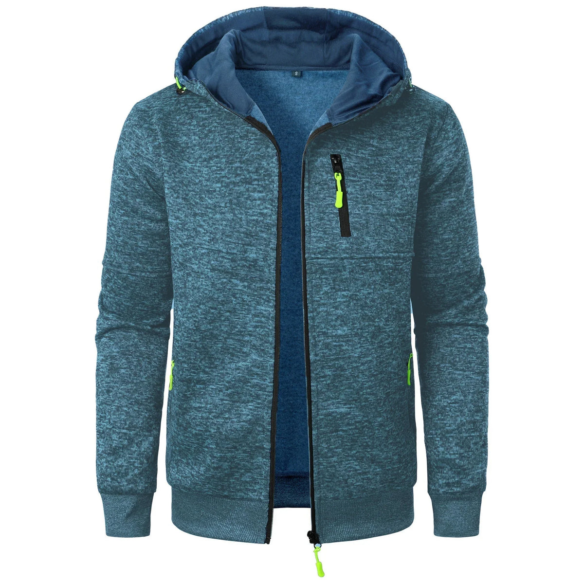 Gareth - Patterned Hoodie with Zip Pockets