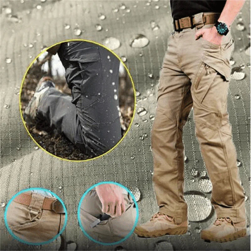 Gerald - Straight Leg Cargo Trousers with Multiple Pockets