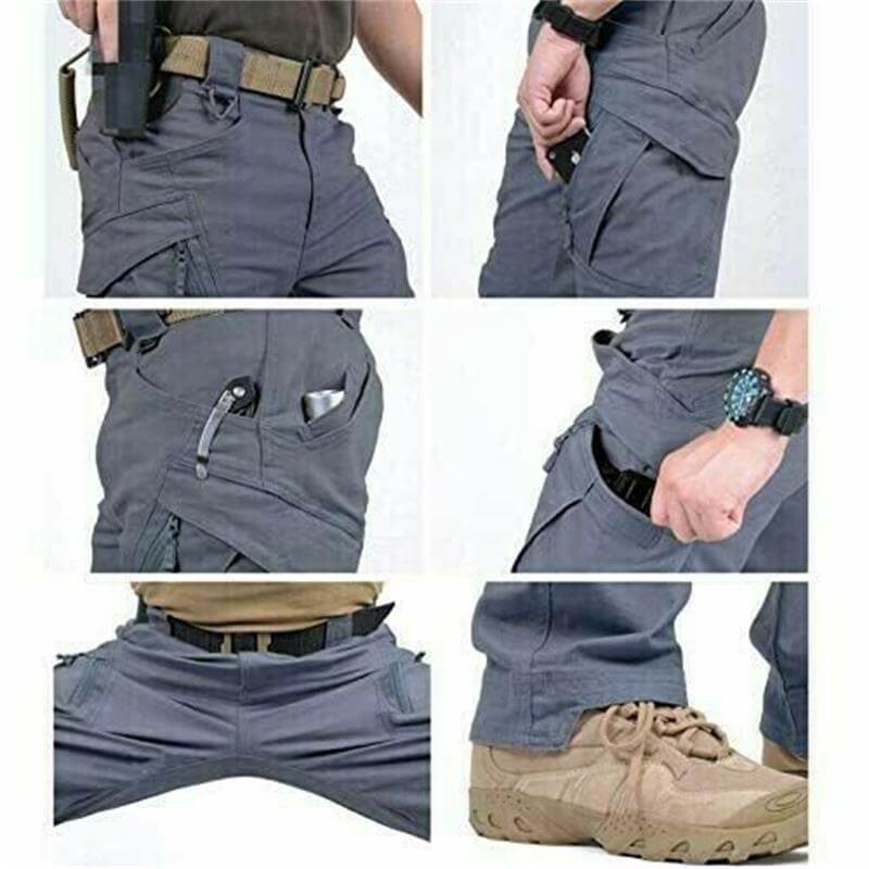 Gerald - Straight Leg Cargo Trousers with Multiple Pockets