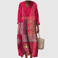 Guenevere | Relaxed Patchwork Midi Dress
