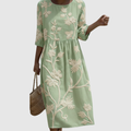 Gwen | Refined Floral Midi Dress