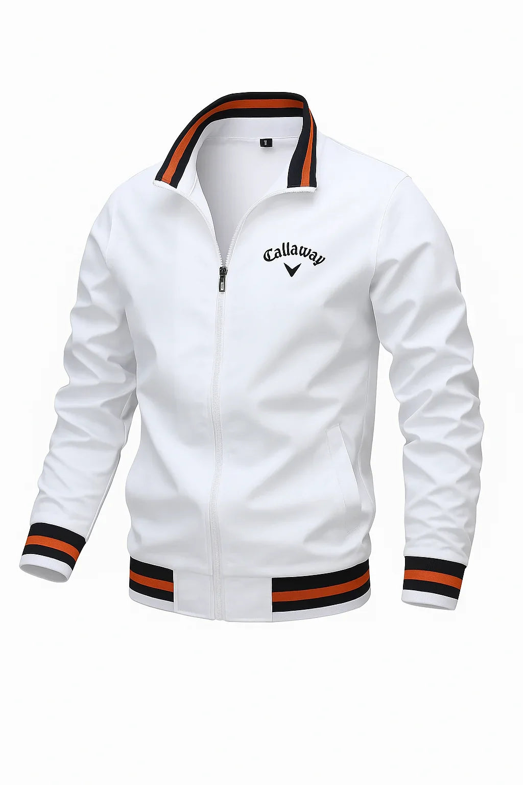 Henry - Striped Bomber Jacket with Stand Collar