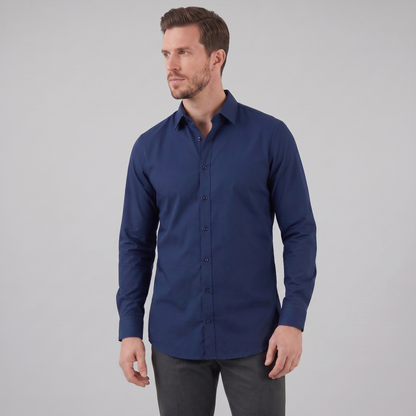 Tobias - Slim Fit Long Sleeve Shirt in Six Colours