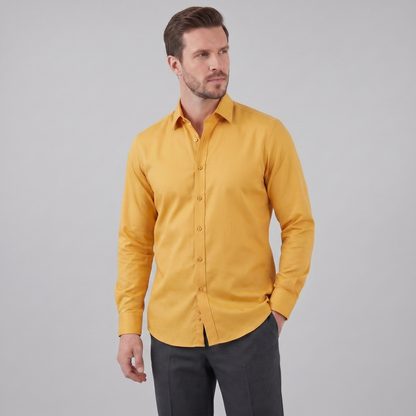 Tobias - Slim Fit Long Sleeve Shirt in Six Colours