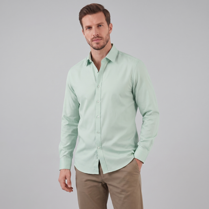 Tobias - Slim Fit Long Sleeve Shirt in Six Colours